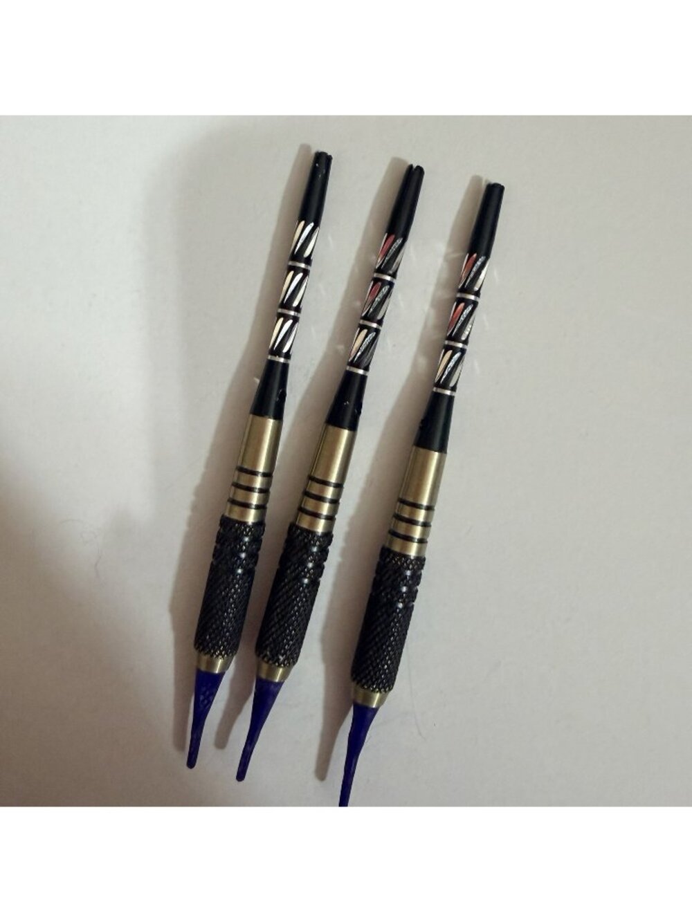 3 Set Black & Brass Barrel Darts